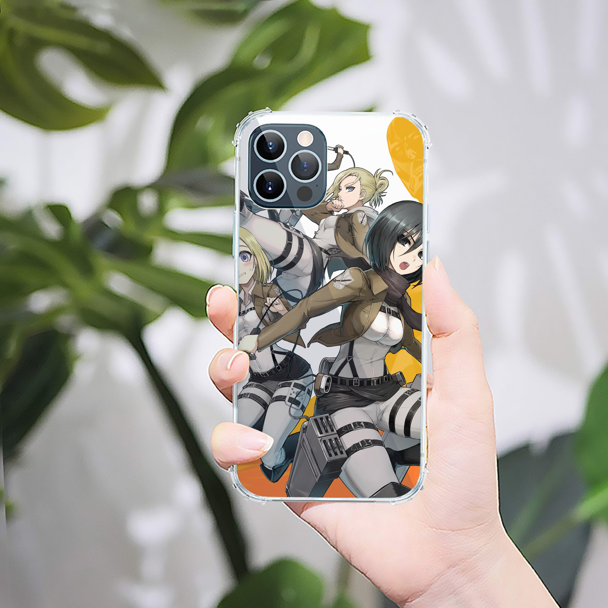 （画像用） 進撃の巨人 Attack on Titan 【iPhone 12シリーズ対応】透明スマホケース（クリアソフトケース）